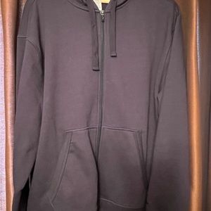 Champion Reverse Weave full zip hoodie hooded sweatshirt men's large Xavier Navy